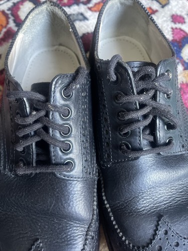 Fracap Wing Tip Loafer Haifischsohle Leder schwarz Vibram Sohle EU Größe 40 GUC - Bild 9 von 16