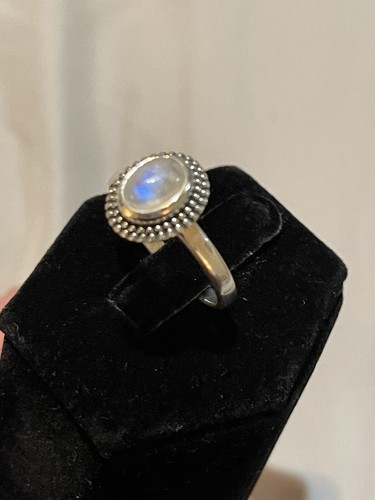 Mondstein Sterling Silber Ring Größe 9 - Bild 2 von 12