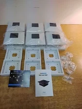 Lot Of 6 Volisun Solar Post Lights White