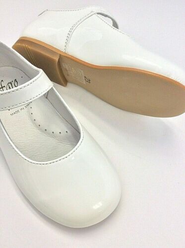 Faro white patent leather Mary Jane non skid sole - Picture 2 of 7