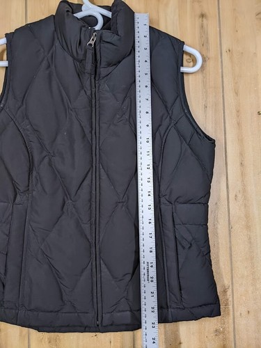 Chaleco Eddie Bauer Mujer Pequeño Negro Acolchado Plumón de Ganso Exterior Clásico - Imagen 3 de 13