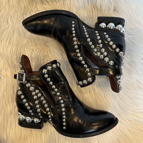 Jeffrey Campbell Rylance Boot Studded Leather Cutout Block Heel, Size 7, Boots - Picture 7 of 13