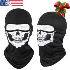 Balaclava UV Protection Motorcycle Full Face Mask with Ghost Skull for Men Women