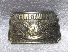 Guns  Ammo Support The Right To Keep And Bear Arms Over Eagle Buckle VTG 1978