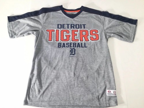 True Fan MLB Detroit Tigers S/S Tee Mens Medium Gray Big Graphic - Picture 1 of 7