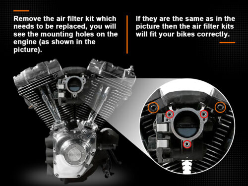 Chrome Air Cleaner Intake For Harley Touring Road King FLHX Street Glide 08-16 - Picture 5 of 9