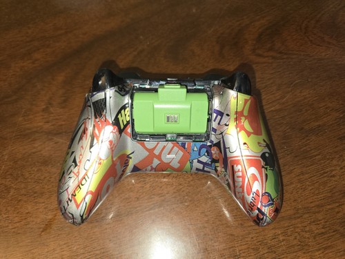 EVIL XBOX SERIES X CUSTOM CONTROLLER STICKER BOMB W/ REGHARGABLE BATTERY - Picture 7 of 8