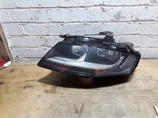 Audi A4 B8 08-12 Passenger Left Halogen Headlight Black Background.