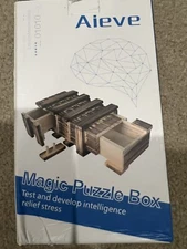 Wood Puzzle Box with Secret Compartment - Wooden Lock Gift Box - Jigsaw - Safe 