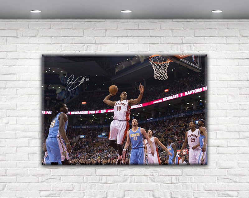 Demar Derozan Signed Canvas Raptors Demar Derozan Signed Canvas Raptors