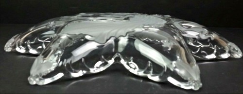 Mikasa Star Serving Platter Angel Music 12.5" Crystal Christmas Clear & Frosted - Picture 6 of 10