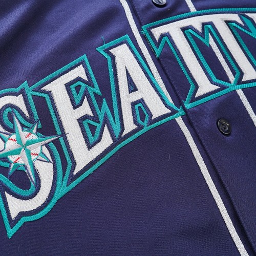 Ken Griffey Jr. 1999 Seattle Mariners Alt Navy Blue Men's Jersey w/ Team Patch - Picture 3 of 5