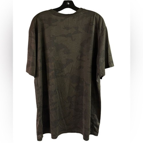 Neu ohne Etikett Nike kurzärmliges Dri Fit T-Shirt Camouflage grün Größe XXL - Bild 2 von 5