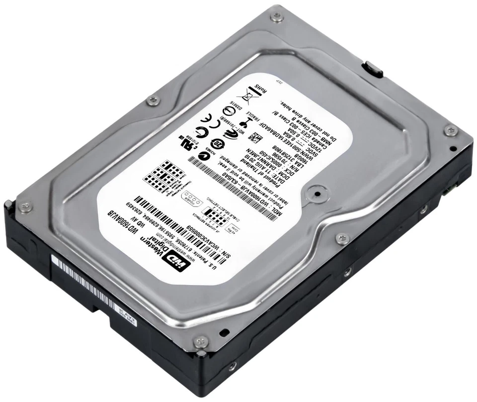 Disk WD Av WD1600AVJB 160GB 7200U/Min 8MB Cache Ata Ide Pata 3.5'' Pollici - Immagine 3 di 3