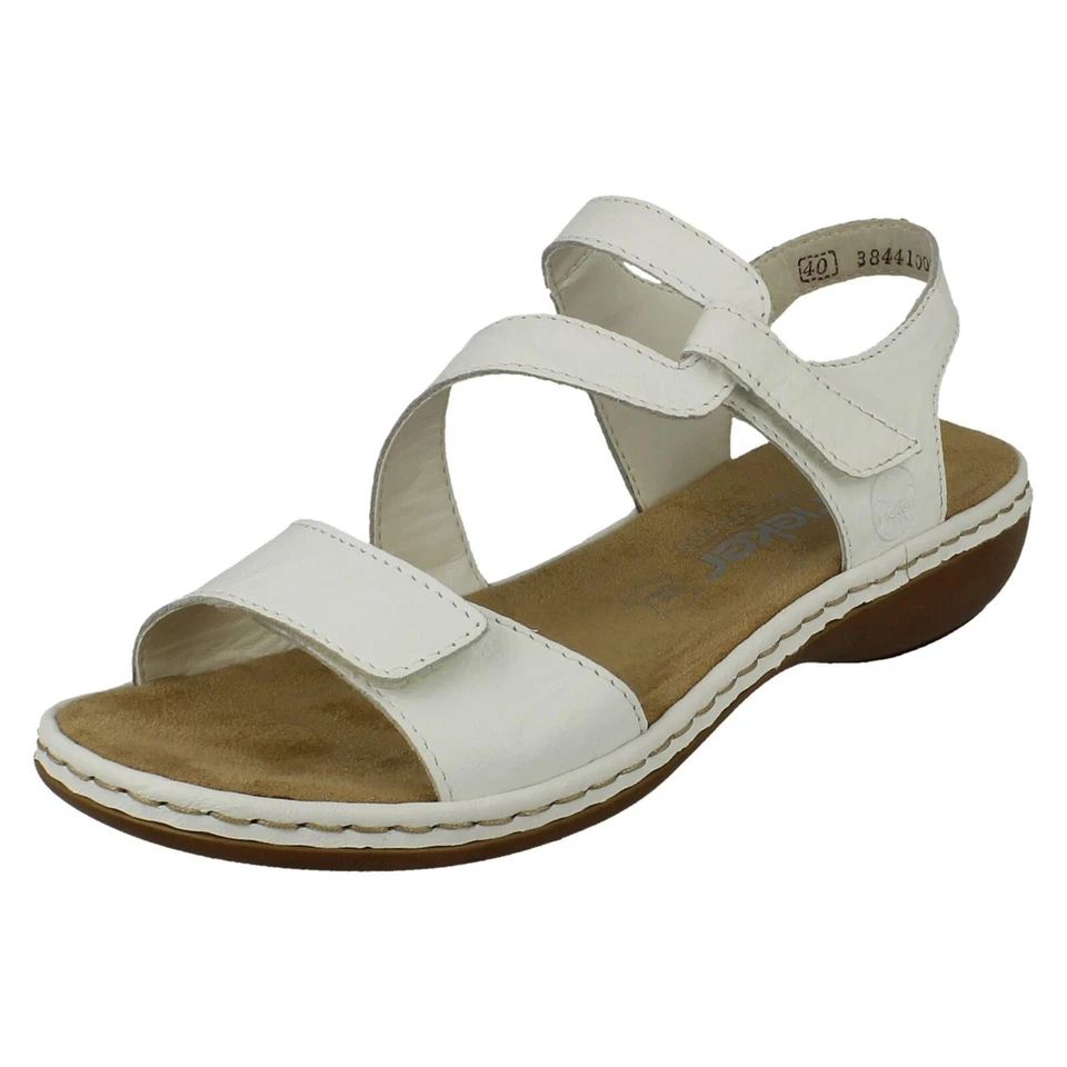 Sandales Décontractées En Cuir Rieker '659C7' Pour Femmes - Photo 3/4