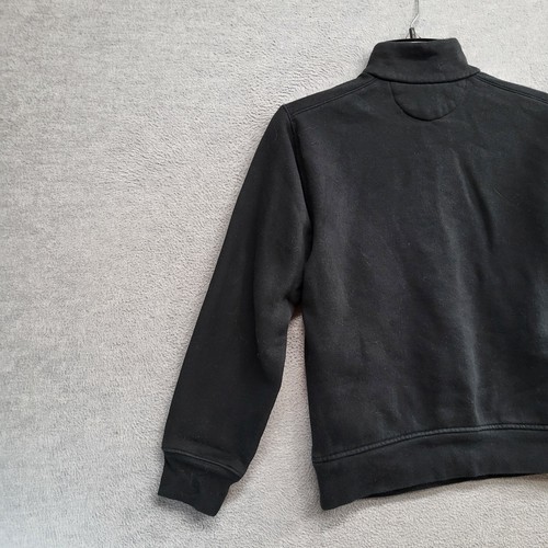 Polo Ralph Lauren Boys Sweatshirt Medium Black Big Pony 1/4 Zip Mock Neck 3 - Picture 10 of 10