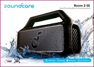 Anker Soundcore Boom 2 SE Bluetooth Lautsprecher - Schwarz