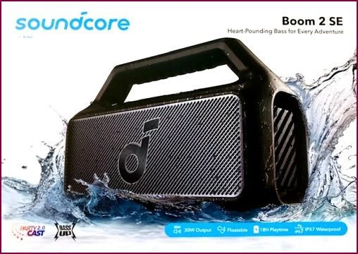 Anker Soundcore Boom 2 SE Bluetooth Lautsprecher - Schwarz - Bild 1 von 1