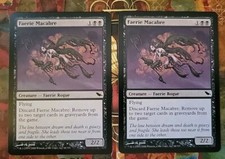 MTG Faerie Macabre x2 NM Shadowmoor Magic the Gathering Free Shipping 