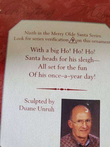 Hallmark Andenken Ornament "Merry Olde Santa" - Bild 4 von 4