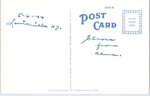 1940s Kentucky Postcard Tuberculosis Sanitarium Lexington KY Aerial View - Picture 2 of 2