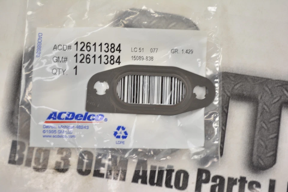 Junta de cárter de aceite Cadillac Chevrolet Pontiac GMC Buick Oldsmobile nueva OEM 12611384 Foto 2 de 2