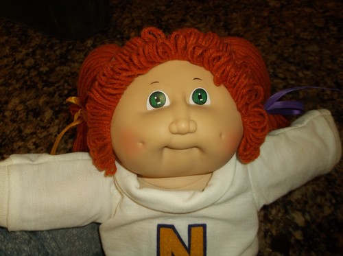 Cabbage Patch Kids Doll 1985 Red Hair Northwestern  IL Dolls Girl Green 85 VTG - Picture 5 of 21