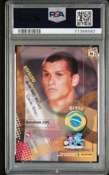 2002 Panini World Cup Korea/Japan 36 Rivaldo PSA 8 | eBay