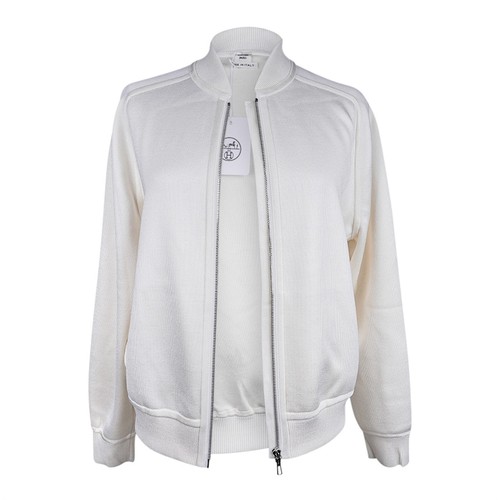 Hermes Clic Clac Zip Cardigan Winter White Jacket 38 / 6 New - Picture 6 of 12