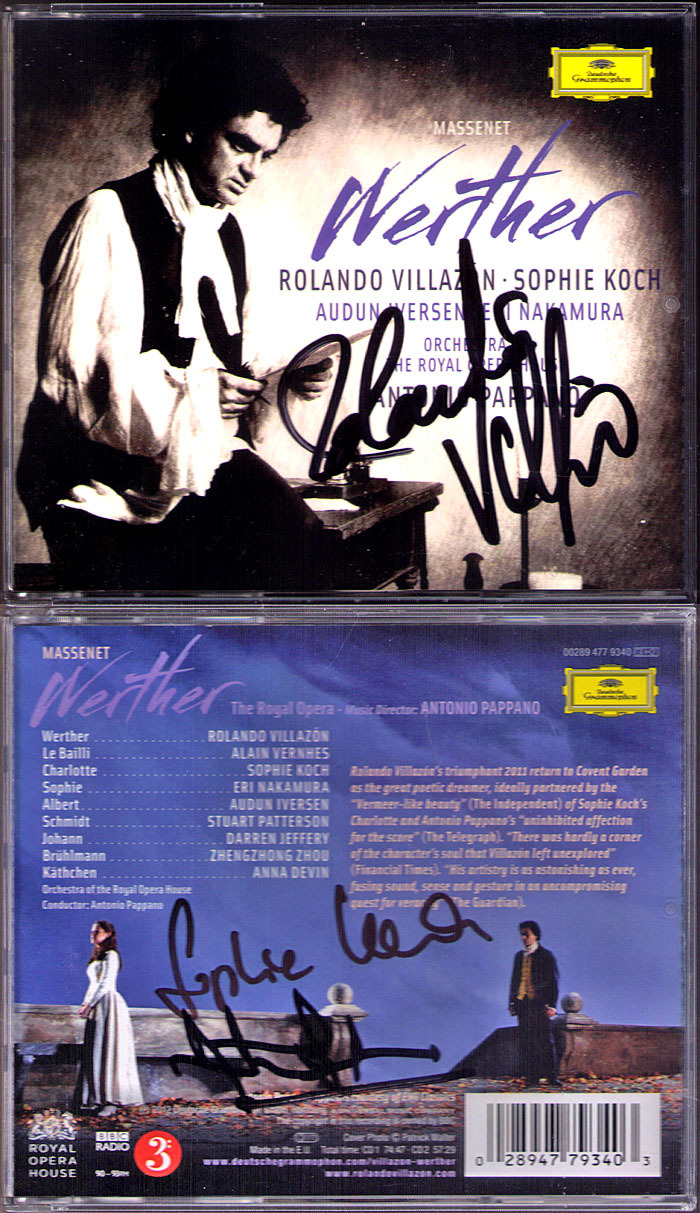 Thumbnail - Rolando Villazon, Sophie Koch, Antonio Pappano Signiert Massenet