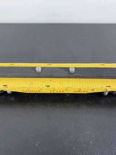 GILBERT AMERICAN FLYER #643 DIE-CAST CIRCUS FLAT CAR w/ ORIGINAL ALLIED LOADS - Picture 14 of 22
