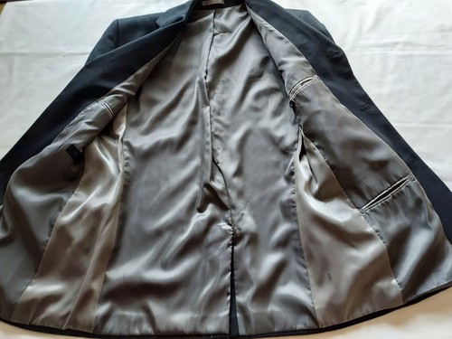 BNWOT Vittoria Collezione Di Milano  Black Fully Lined Collared Jacket Size 34 R - Picture 4 of 12