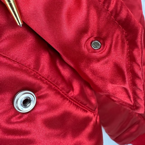 VTG 90's Playboy Bunny Jacket Head Design Womens Reversible Satin Sz L Roller - Picture 21 of 21