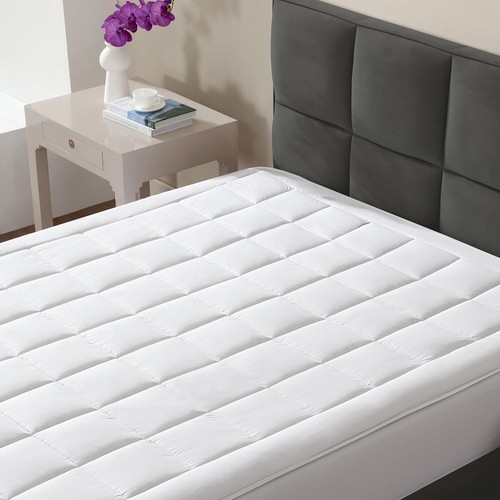 Circles Home Ultra-Plush Down Alternative Cotton Top Mattress Pad - Picture 7 of 9