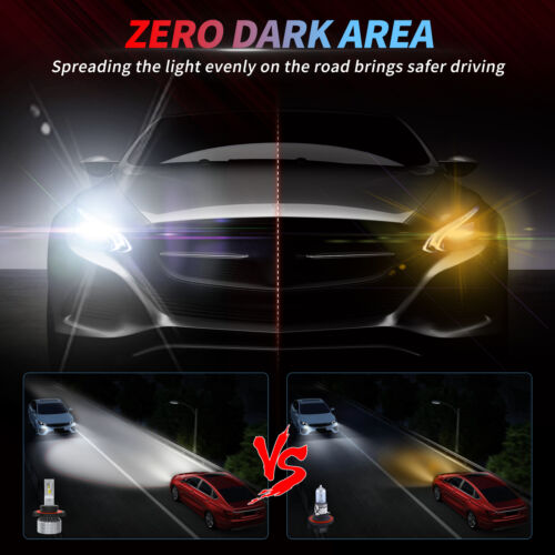 For Dodge Charger Sedan 4-Door 2016-2022 LED Headlights Hi Low Bulbs Xenon White - Picture 4 of 13