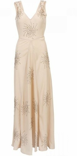 Kate Moss Topshop Rare Beaded Ball Gown Maxi Party Dress UK 12 EU 40 MEDIUM NEU - Bild 1 von 12