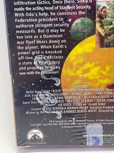 Star Trek: Deep Space Nine Episodes 83  Homefront VHS 2000 SEALED 8️⃣ - Picture 3 of 6