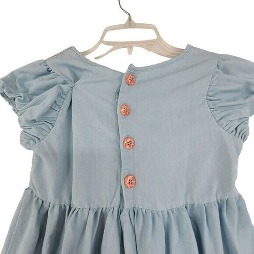 Matilda Jane Kids Girls Casual Smocked Front Peplum Tunic Top Blue Size 10 - Picture 6 of 10