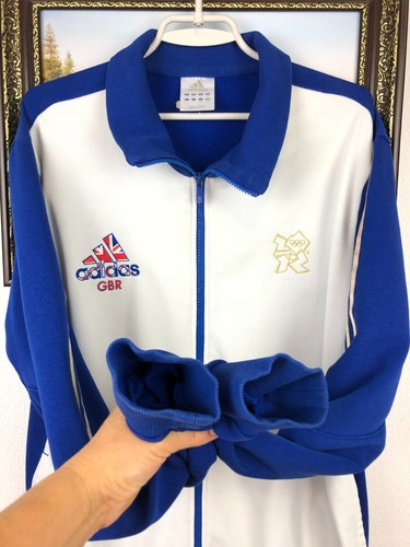 Adidas Olimpics London 2012 Great Britain Team GB Jacket Windbreaker Mens Size L - Picture 9 of 22