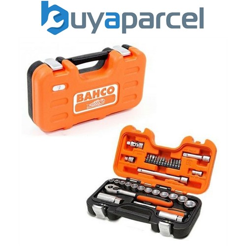 Bahco S330 34 Piece Ratchet Socket Set 1/4" & 3/8" Drive BAHS330 XMS21SOCK38