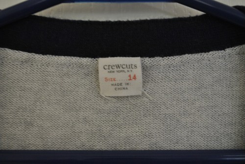J.Crew Crewcuts Boy's Gray Blue Cardigan Size 14 - Picture 8 of 17