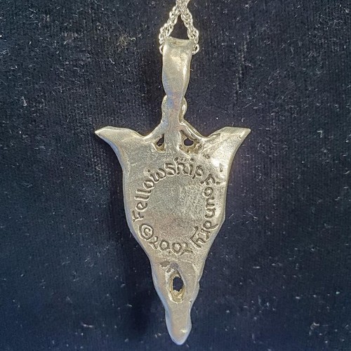 Elven Promise Pewter Pendant Necklace Blue Fellowship Foundry US Made *NEW* - Picture 2 of 3