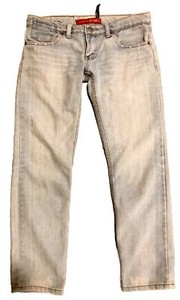 Zippy Ziggy 28 Light Blue Distress Low Waist Straight Denim Jeans