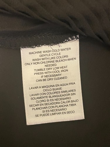 NWT-Rachel Roy Collection-Women's L-Black Flowy Accordian Blouse-Short Sleeve - Picture 6 of 9