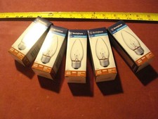 (1317.) Decorative Bulb 25W Clear Std. Base 5-pk