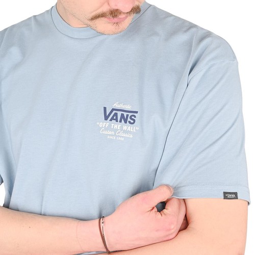 Vans Soporte St Clásico S/S Camiseta - Grisáceo Azul/Vestir Azul - Imagen 5 de 5