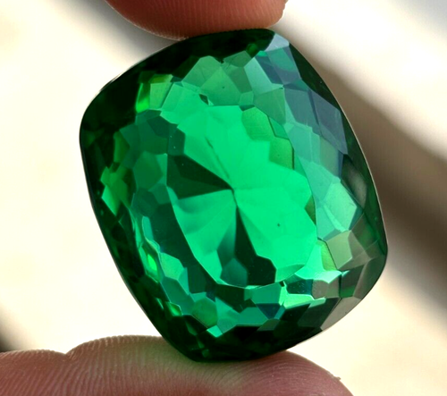 Natural Green Emerald 78.50 Cts Certified Cushion Cut Colombian Loose Gemstone - Picture 6 of 8