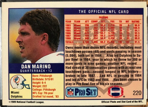 Dan Marino regular cards and minor inserts from 84 - 94, up to 30% off order - Picture 20 of 156