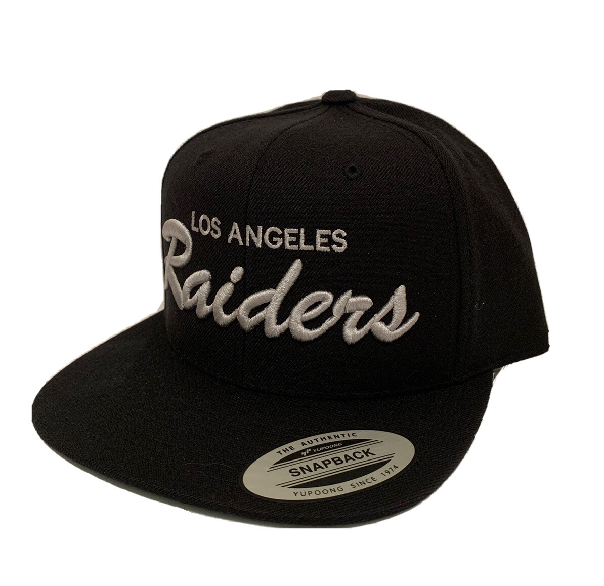 Vintage Los Angeles Raiders キャップ ブラック Los Angeles LA Raiders Script Classic Snapback Cap Hat