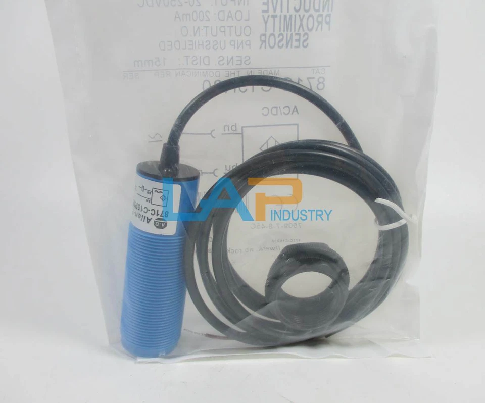 1PCS NEW For Allen Bradley Proximity Switch 871C-C15R30 20-250VDC 200mA 15mm - Image 2 of 4